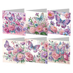 6/8/12Pcs/Set Christmas-Diamond Greeting Cards