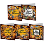 5/6Pcs/Set Halloween-Diamond Greeting Cards