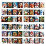 12Pcs/Set Christmas-Diamond Greeting Cards