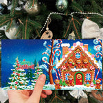 12Pcs/Set Christmas-Diamond Greeting Cards