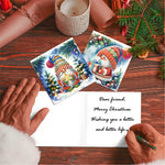 12Pcs/Set Christmas-Diamond Greeting Cards