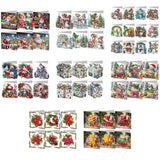 6/12Pcs/Set Christmas-Diamond Greeting Cards