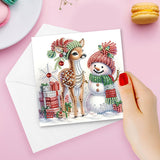 6/12Pcs/Set Christmas-Diamond Greeting Cards