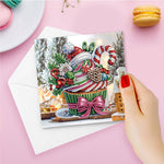 6/12Pcs/Set Christmas-Diamond Greeting Cards