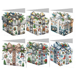 6/12Pcs/Set Christmas-Diamond Greeting Cards