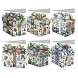 6/12Pcs/Set Christmas-Diamond Greeting Cards