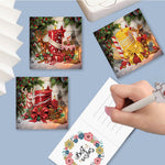 6/12Pcs/Set Christmas-Diamond Greeting Cards