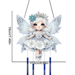 Girl-Double-Sided Wind Bell Diamond Pendant