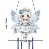 Girl-Double-Sided Wind Bell Diamond Pendant