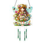 Girl-Double-Sided Wind Bell Diamond Pendant