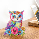 Christmas Owl-Single Side Drill-Shaking Head Acrylic Diamond Desktop Ornament