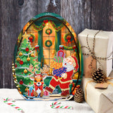 Christmas-Three-Dimensional Combination Ornaments Wooden Ornaments