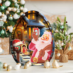 Christmas-Three-Dimensional Combination Ornaments Wooden Ornaments