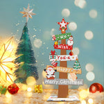 Christmas-Wooden Sign Diamond Painting Desktop