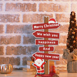 Christmas-Wooden Sign Diamond Painting Desktop