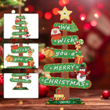 Christmas-Wooden Sign Diamond Painting Desktop