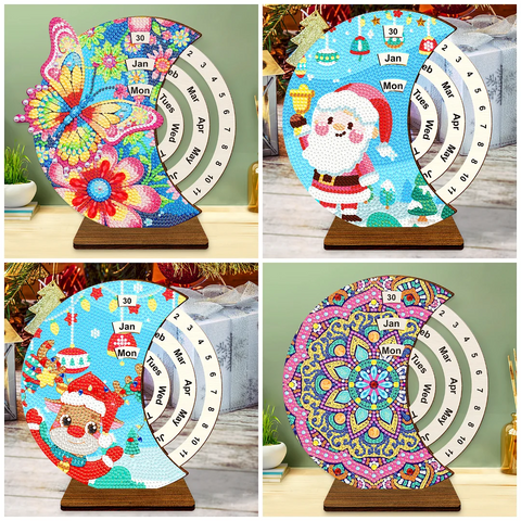 DIY Santa Claus-DP Rotating Calendar