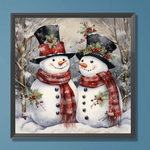 Christmas snowman - Full Drill Diamond Painting 40*40cm