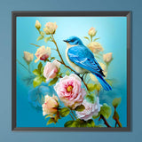 Flowers And Birds-Full Round Diamond Painting-40x40cm