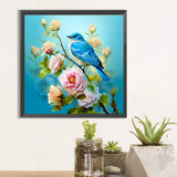 Flowers And Birds-Full Round Diamond Painting-40x40cm