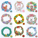 DIY Diamond Painting Crystal Rhinestone Wreath