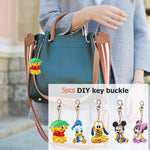 5pcs/set Diamond painting Keychain