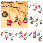 5pcs/set Double Sided Christmas DIY Diamond Painting  Hanging Pendant Trees Decoration