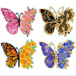 4pcs Butterfly Diamond Painting Free Stickers