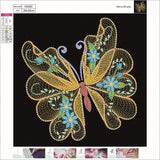 Butterfly-Crystal Rhinestone Diamond Painting(30*30CM)