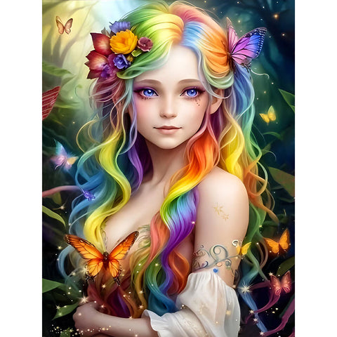 Fantasy Girl-Full Round/Square Diamond Painting-30x40cm/40x50cm/50x70cm