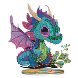 Dragon-Single Side Drill-Diamond Desktop Ornament