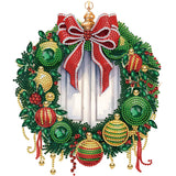 Christmas Wreath-Partial Special Diamond Painting-30x30cm