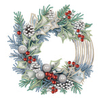 Christmas Wreath-Partial Special Diamond Painting-30x30cm