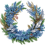 Christmas Wreath-Partial Special Diamond Painting-30x30cm