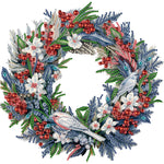 Christmas Wreath-Partial Special Diamond Painting-30x30cm