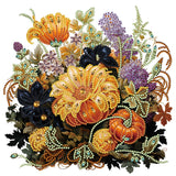 Autumn Pumpkin Sunflowers-Partial Special Diamond Painting-30x30cm