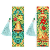 2Pcs/Set-Christmas-Diamond Bookmark