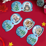 12Pcs/Set Christmas Animals-Diamond Greeting Cards