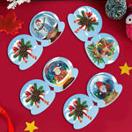 10Pcs/Set Christmas Crystal Ball-Diamond Greeting Cards