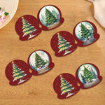 8Pcs/Set Christmas Tree-Diamond Greeting Cards