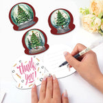 8Pcs/Set Christmas Tree-Diamond Greeting Cards