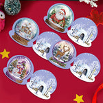 8Pcs/Set Christmas-Diamond Greeting Cards