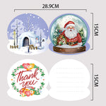 8Pcs/Set Christmas-Diamond Greeting Cards