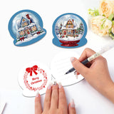 5Pcs/Set Christmas House-Diamond Greeting Cards