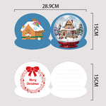 5Pcs/Set Christmas House-Diamond Greeting Cards