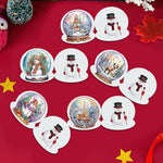 6Pcs/Set Christmas-Diamond Greeting Cards