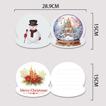 6Pcs/Set Christmas-Diamond Greeting Cards