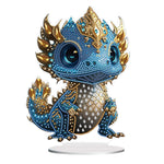 Dragon-Single Side Drill-Wooden Diamond Desktop Ornament