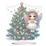 Angel-Single Side Drill-Wooden Diamond Desktop Ornament