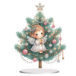 Angel-Single Side Drill-Wooden Diamond Desktop Ornament